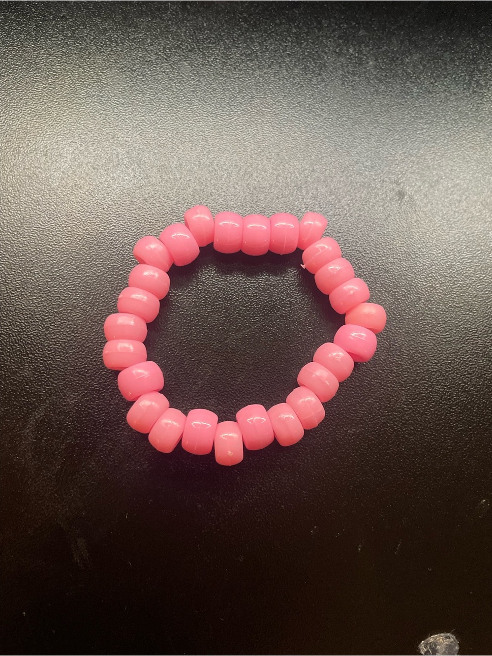Pink Beaded Stretch Bracelet